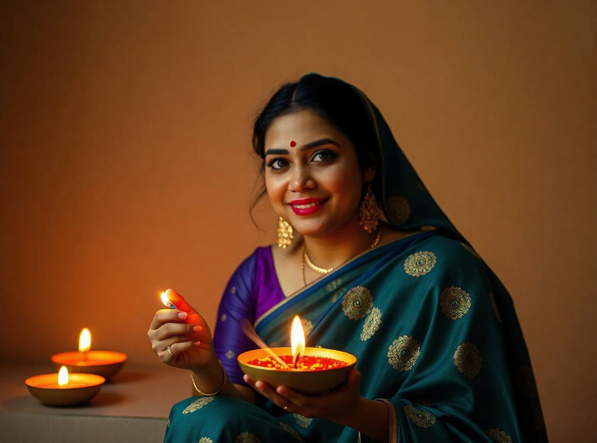 Diwali AI Photo Editing Prompt real provider after result