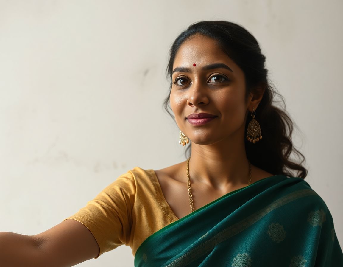 Owned source sample before Saree AI Photo Editing Prompt