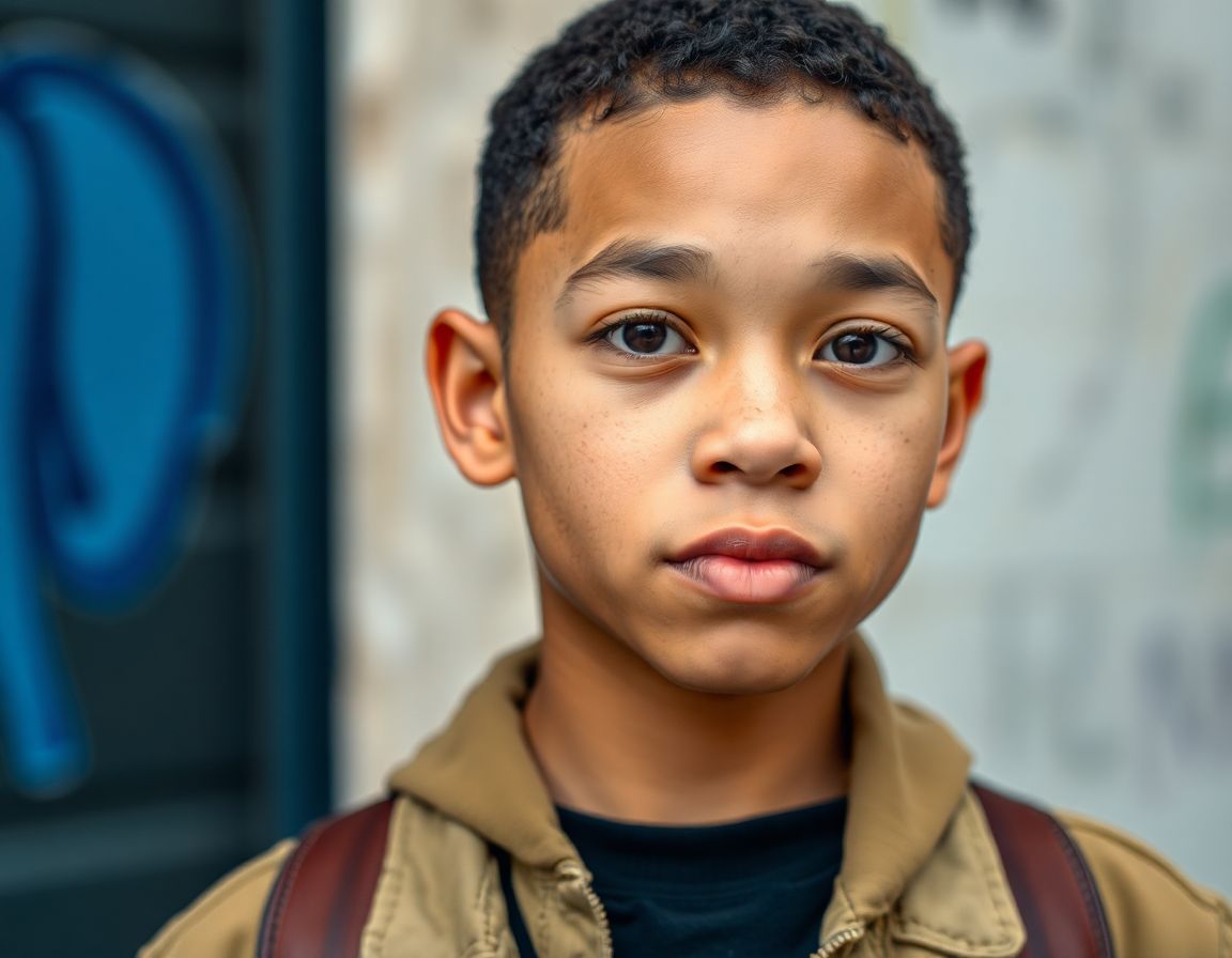 Owned source sample before Urban Attitude Boy Portrait Prompt