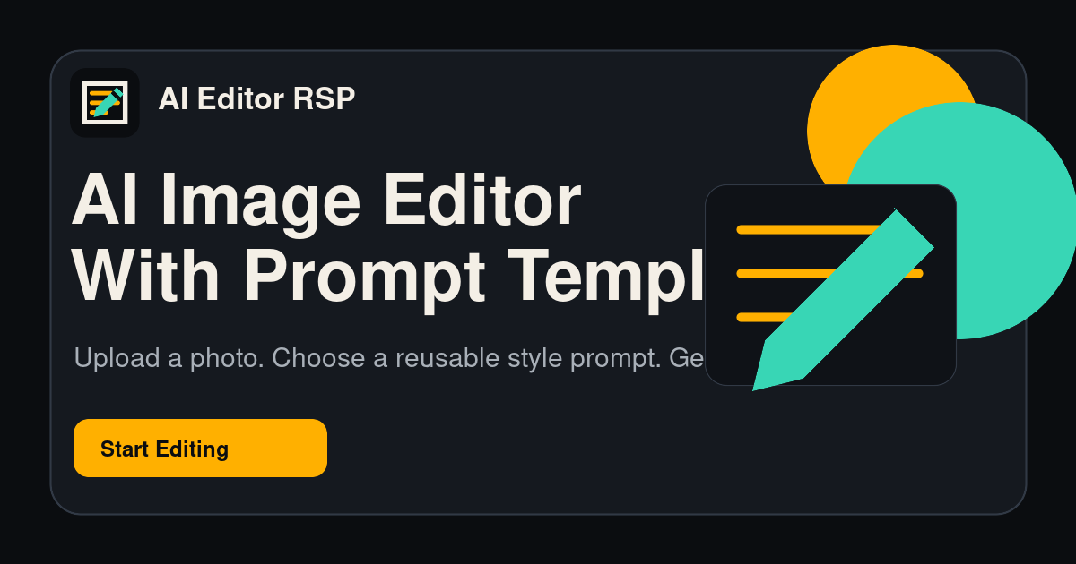 AI Editor RSP Editing Prompts and AI Photo Editor